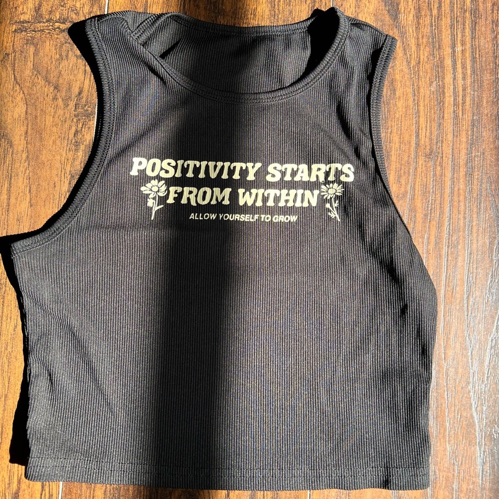 Black Crop Top - SHEIN